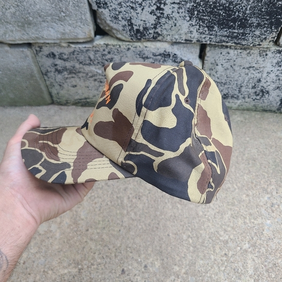 vintage duck Camouflage trucker Chuck Swan WMA Cap - Picture 2 of 5